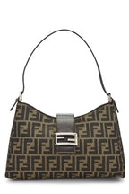 Fendi,  Brown Zucca Canvas Shoulder Bag, Brown