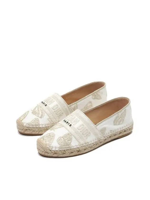 Granville Embroidered Espadrilles Beige Dior