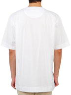 Fendi Embroidered FF Crew Neck Oversized Short Sleeve T-Shirt White