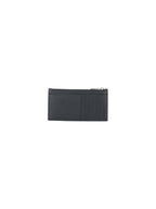 Bottega Veneta Intrecciato Zipper Card Wallet Black
