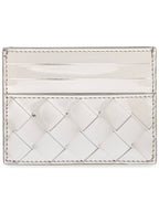 Bottega Veneta Intrecciato Card Wallet Silver