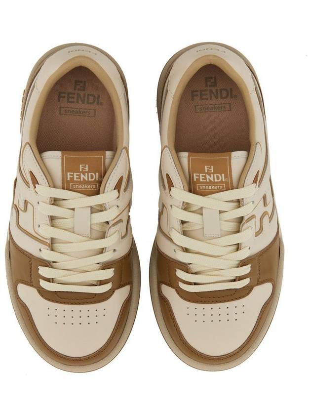 Fendi Match Low Top Sneakers Brown
