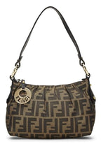 Fendi,  Brown Zucca Canvas Shoulder Bag Mini, Brown
