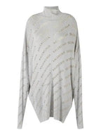 Balenciaga All Overture Logo Turtleneck Light Grey