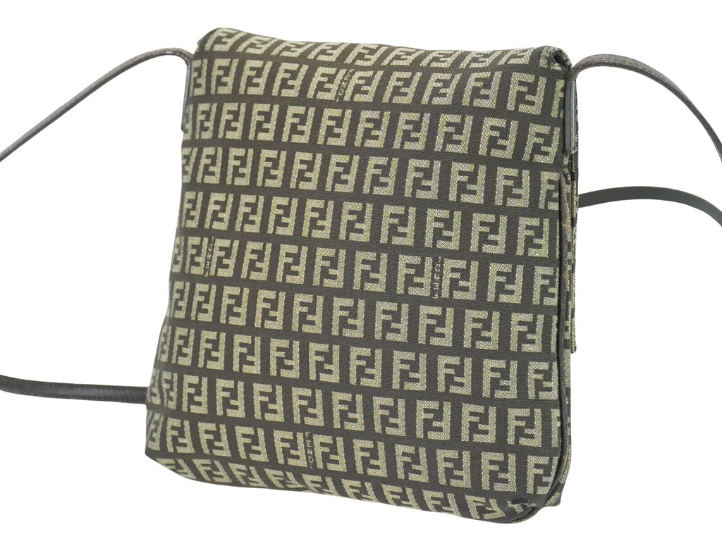 Fendi Zucchino  Canvas Shoulder Bag ()