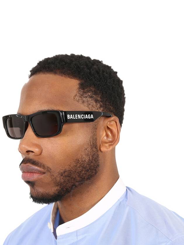 Balenciaga Eyewear Logo Square Sunglasses Black