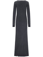 Balenciaga midi dress 791804TQVE11055 WASHED BLACK BLACK