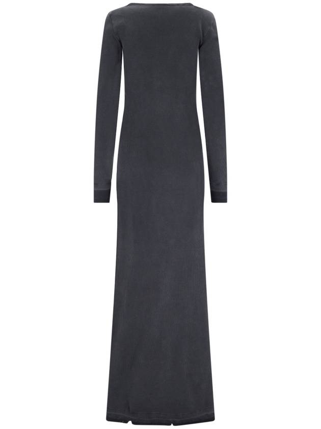 Balenciaga midi dress 791804TQVE11055 WASHED BLACK BLACK