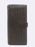 Bottega Veneta 134075 Brown Intrecciato Nappa Continental Long Wallet