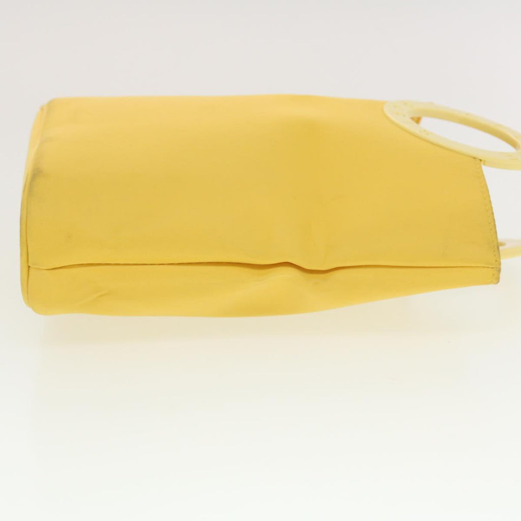 CELINE Hand Bag Nylon Yellow  42583