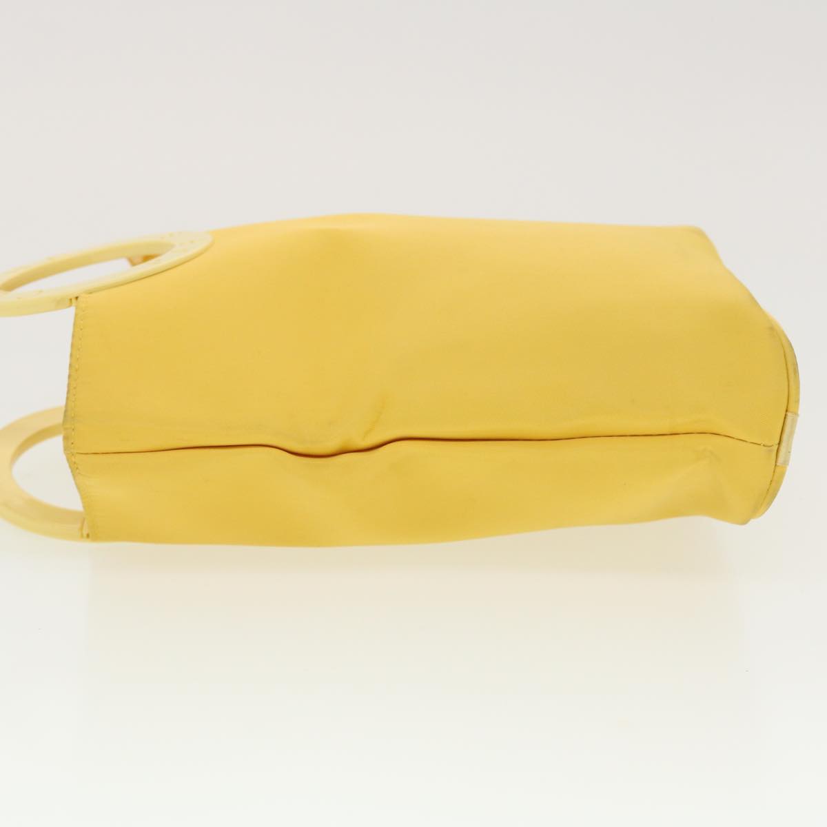 CELINE Hand Bag Nylon Yellow  42583
