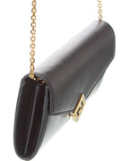 FENDI FF Diamonds Leather Wallet On Chain