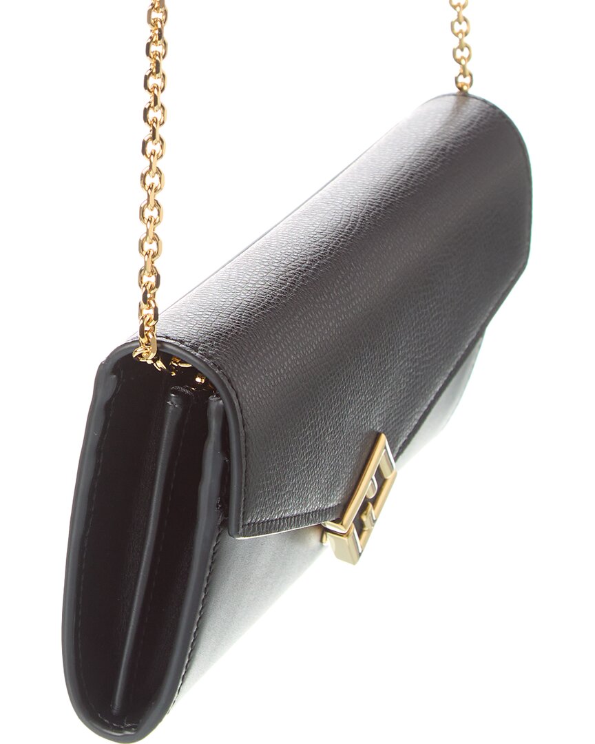 FENDI FF Diamonds Leather Wallet On Chain