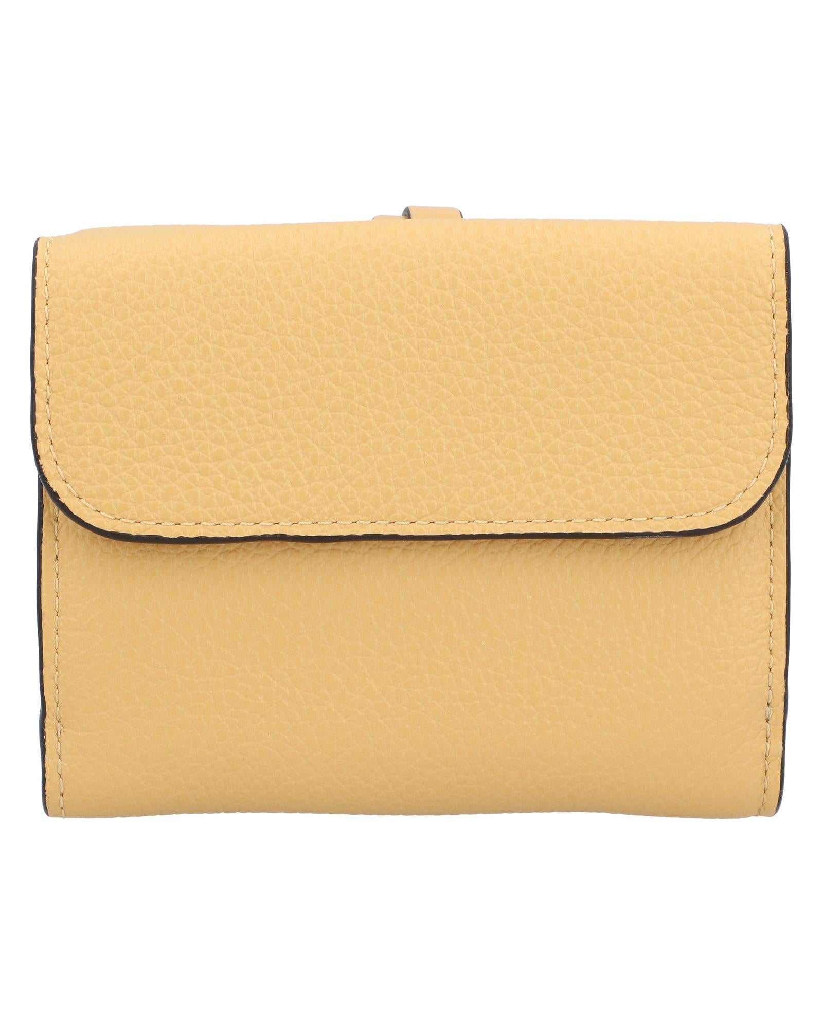 Chloe Alphabet Small Leather Wallet Women Yellow | Yellow Wallets & Pouches