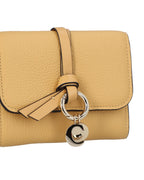 Chloe Alphabet Small Leather Wallet Women Yellow | Yellow Wallets & Pouches