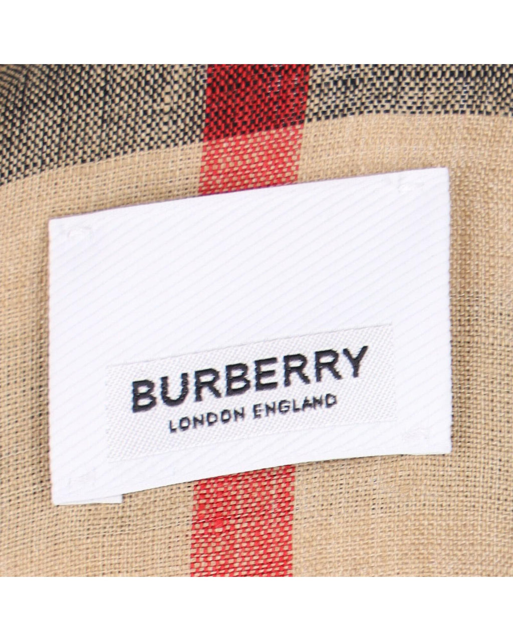 Burberry Linen Plaid ShortSleeve Shirt Men Brown | Beige T-Shirts
