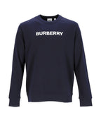 Burberry Crew Neck Sweatshirt Men Blue | Blue Sweatshirts & Hoodies