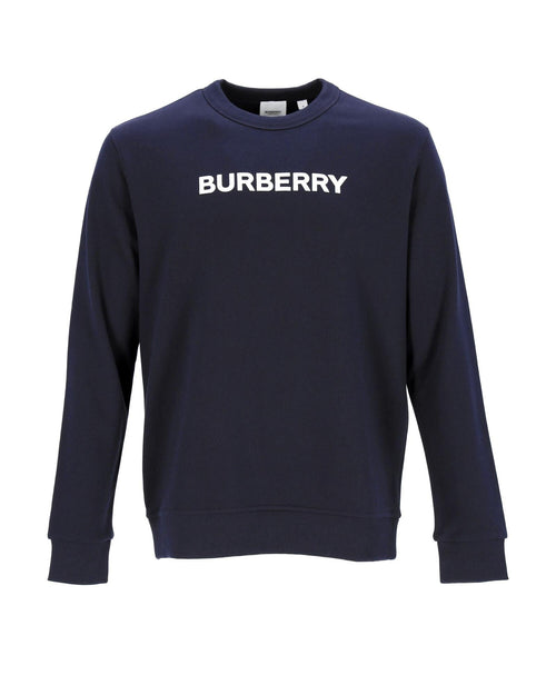 Burberry Crew Neck Sweatshirt Men Blue | Blue Sweatshirts & Hoodies