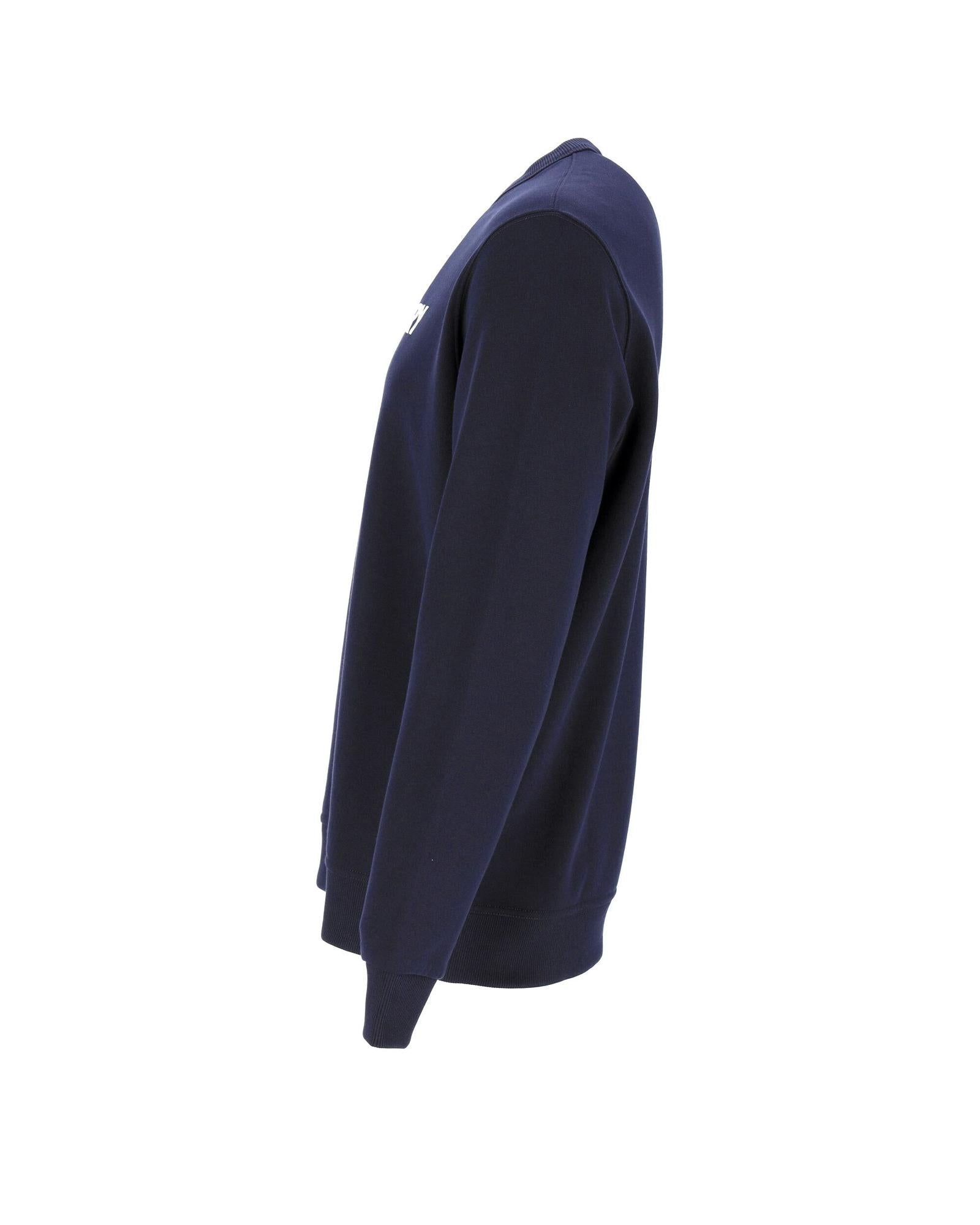 Burberry Crew Neck Sweatshirt Men Blue | Blue Sweatshirts & Hoodies