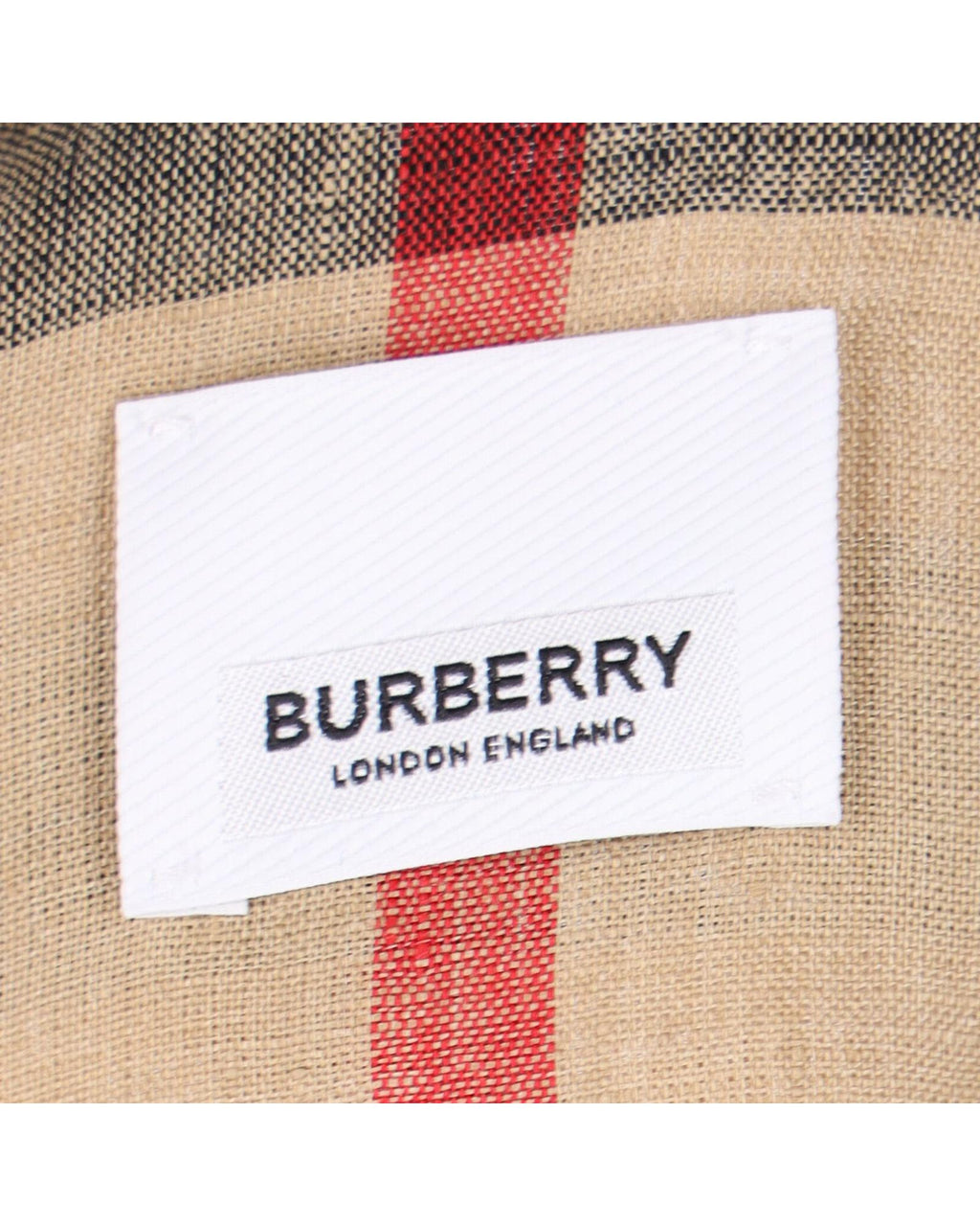 Burberry Short Sleeve Linen Shirt Check Pattern Men Brown | Beige T-Shirts