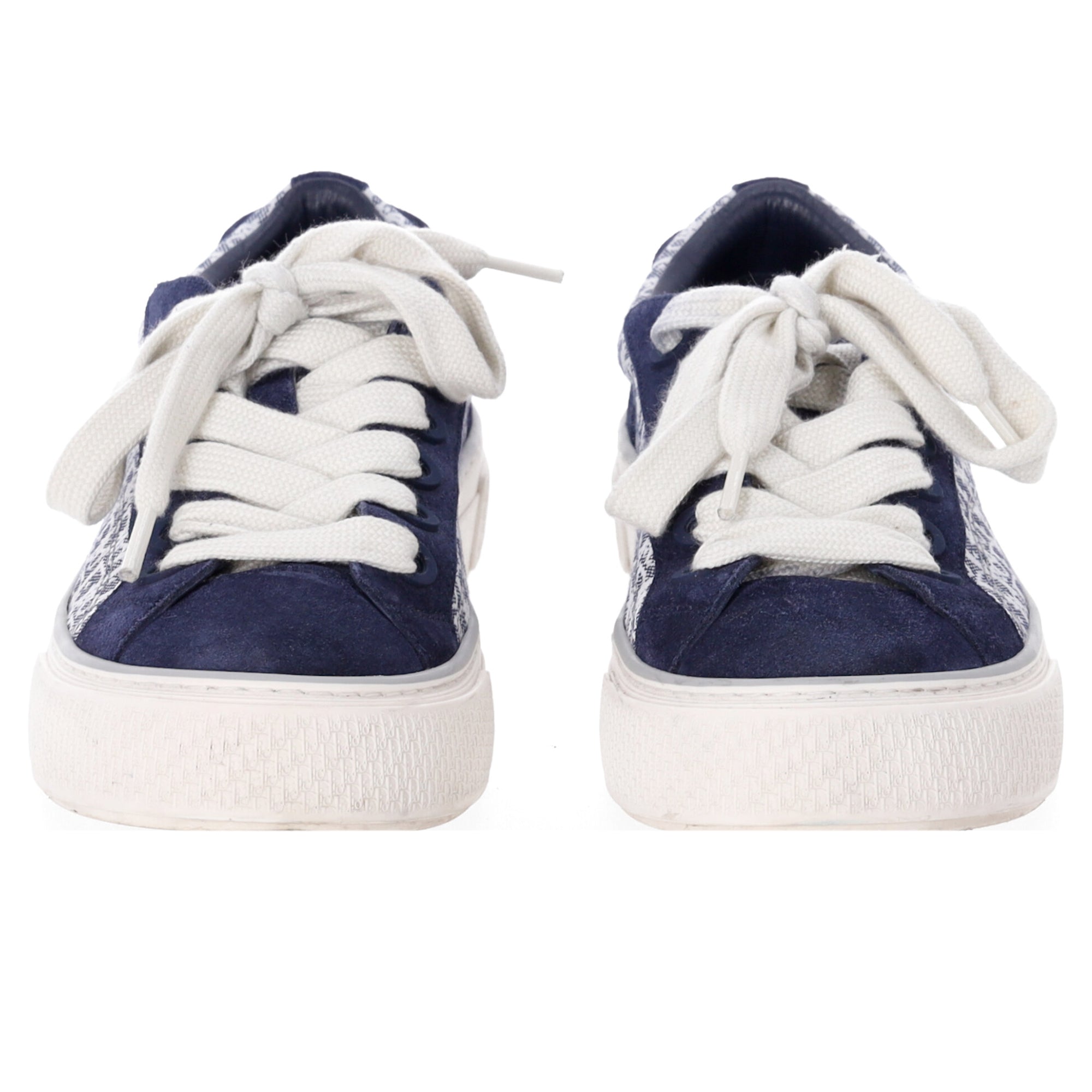 Dior Homme B33 Oblique Sneakers in Navy Blue Suede