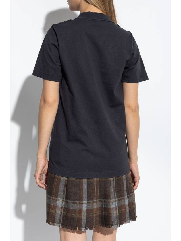 Balenciaga Balenciaga T-shirt With Print, Women's, Grey