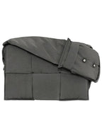 Bottega Veneta Cassette Padded Tech Small Cross Bag Dark Grey