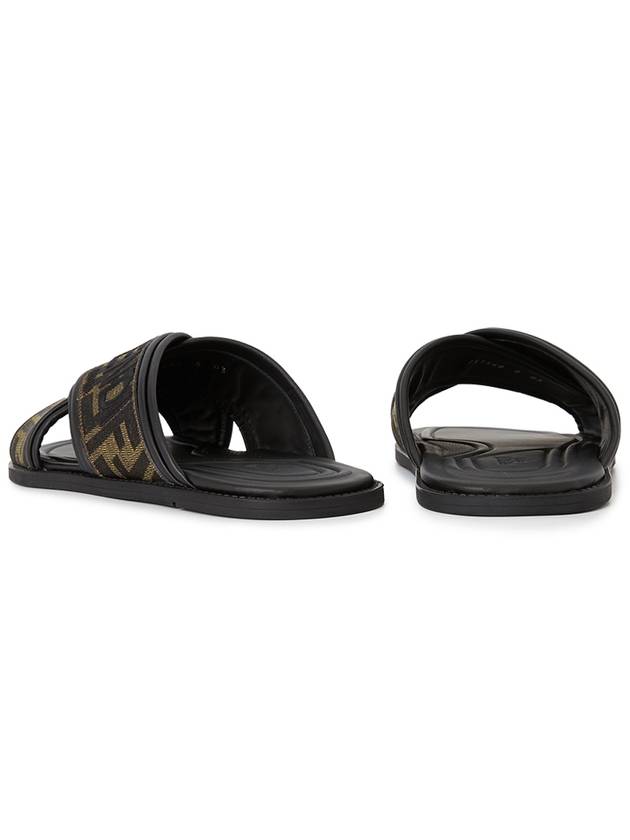 Fendi FF Logo Slipper Brown