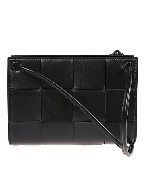 Bottega Veneta Intrecciato Cassette Mini Cross Bag Black