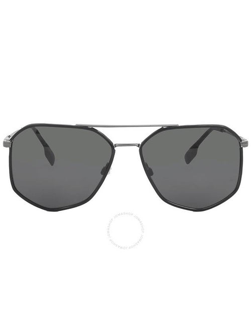 Burberry Burberry Ozwald Dark Grey Geometric Men's Sunglasses BE3139 114487 58