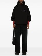 Balenciaga Beverly Hills Embroidered Hoodie Black