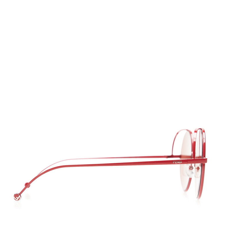 Fendi round metal double bridge Fd logo sunglasses FF 0343/S red metal plastic ladies Fendi