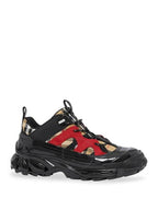 Burberry Women's Vintage Check Cotton Nylon Arthur Low Top Sneakers Black