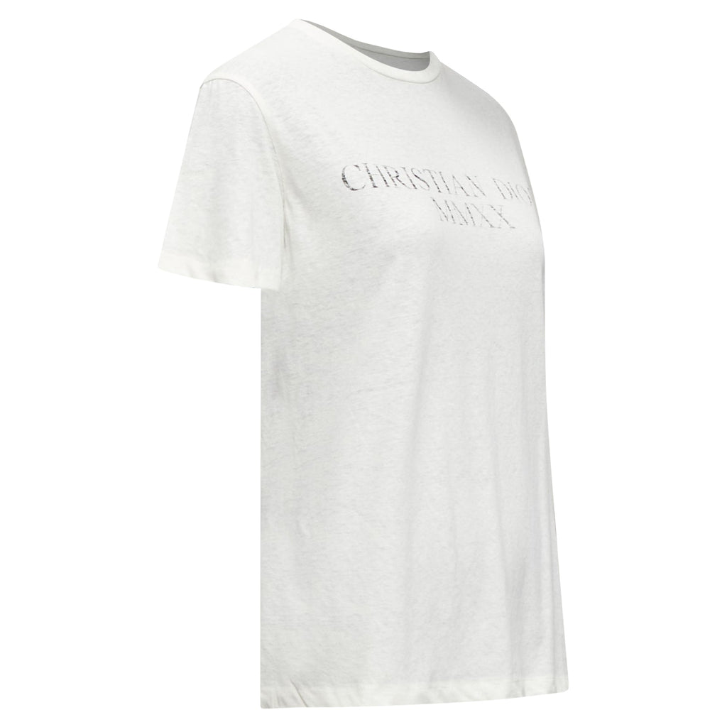 Dior MMXX Together Apart Print Washed Cotton Linen Sleeve Tshirt