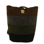 CELINE Shoulder Bag Suede Brown  43709