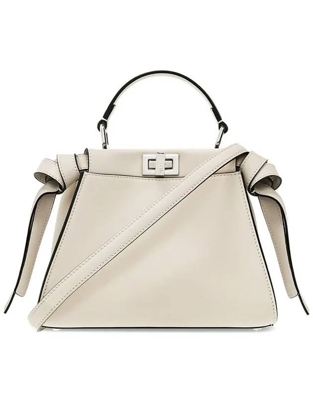 Fendi Peekaboo Small Tote Bag Latte
