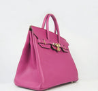 Hermes Birkin 35cm Togo Leather Handbags Peach Golden