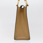 CELINE Hand Bag Leather 2way Beige  43929