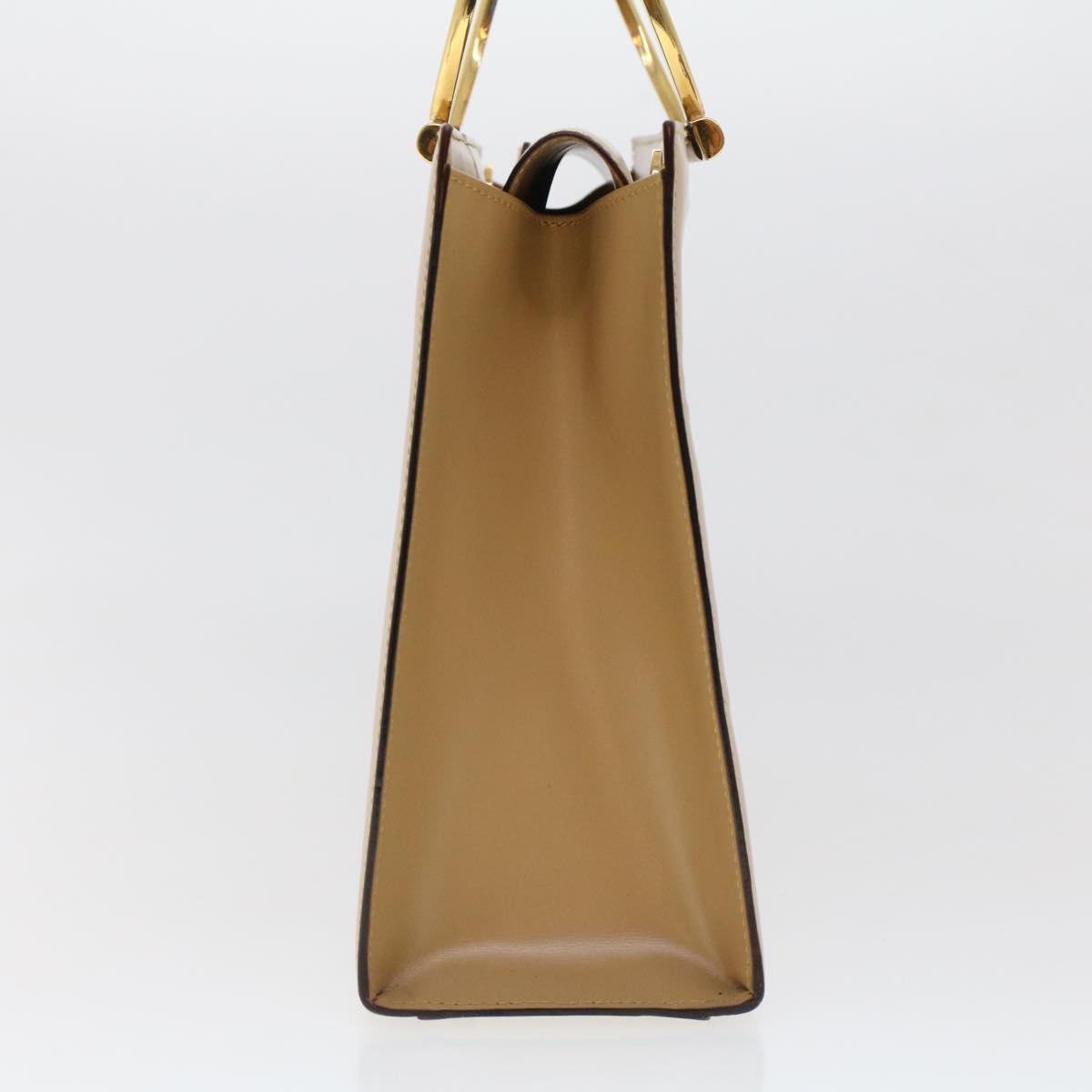 CELINE Hand Bag Leather 2way Beige  43929