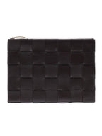 Bottega Veneta Cassette Intrecciato Medium Clutch Bag Fondente