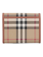 Burberry Check Half Wallet Beige