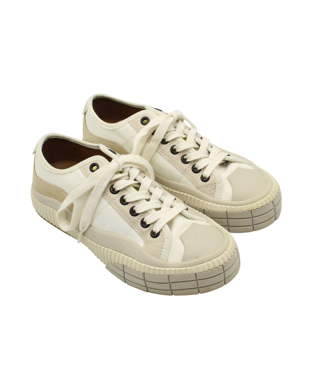 Chloe Clint Low Top Sneaker in Cream Polyester