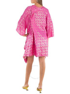 Fendi Draping Blush Midi Dress