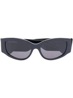 Balenciaga Eyewear Logo Print Square Frame Sunglasses BB0258S