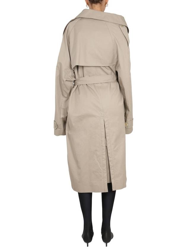 Balenciaga double breasted overfit trench coat beige