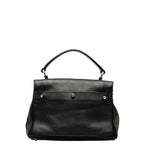 Saint Laurent Muse Top Handle Bag in Calf Leather Black 283761