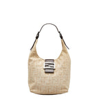 FENDI FENDI ZUCKA 26686 Handbag Canvas/Laser Beige Ladies