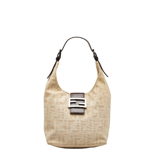 FENDI FENDI ZUCKA 26686 Handbag Canvas/Laser Beige Ladies