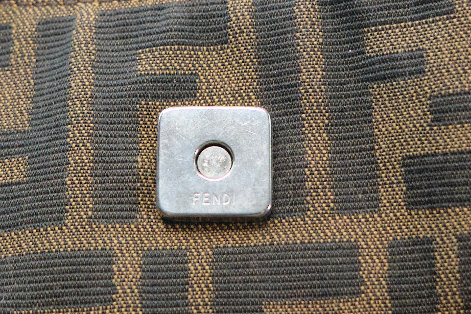 Fendi Zucca Canvas Hobo Bag - '10s