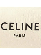CELINE Logo Strap Small Pouch Bag White Purple